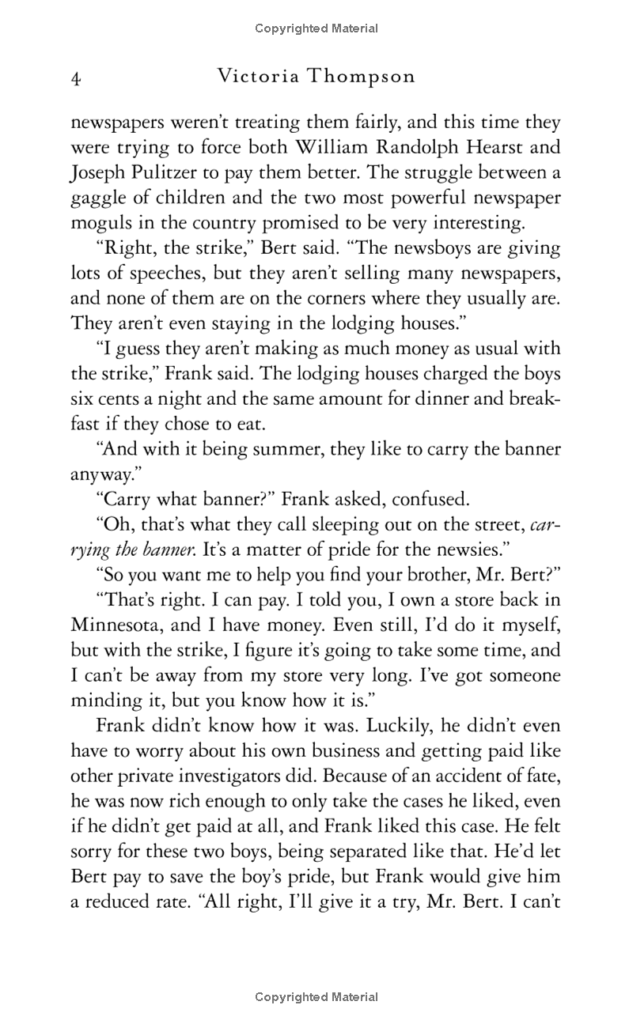 Murder in the Bowery Victoria Thompson