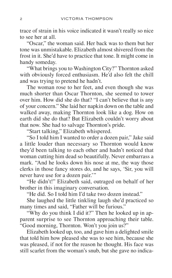 City of Lies by Victoria Thompson excerpt p2