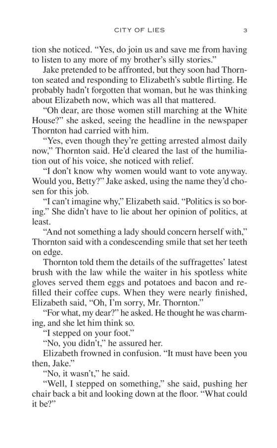 City of Lies by Victoria Thompson excerpt p3