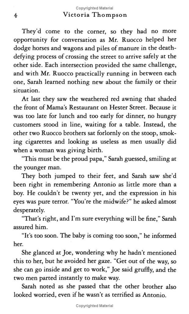 Murder in Little Italy Victoria Thompson